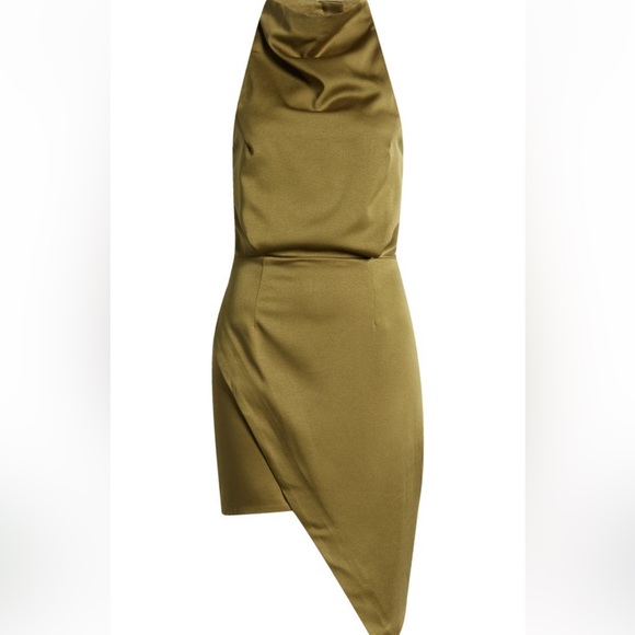 Elliatt Asymmetrical Satin Dress - Picture 5 of 7